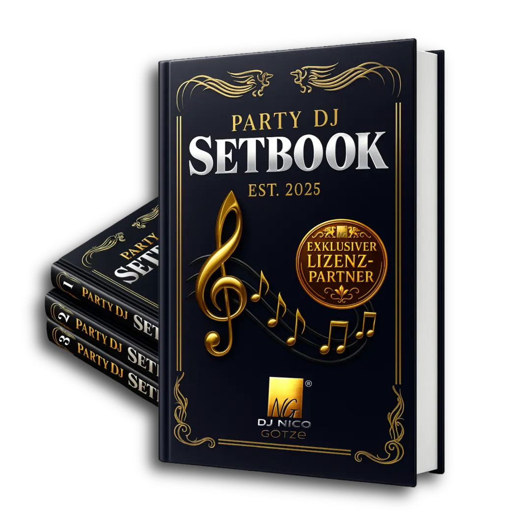 Das Party DJ Setbook im exklusiven B2B-Lizenzmodell – Jahresabo für Veranstalter, Agenturen und DJ-Teams.
